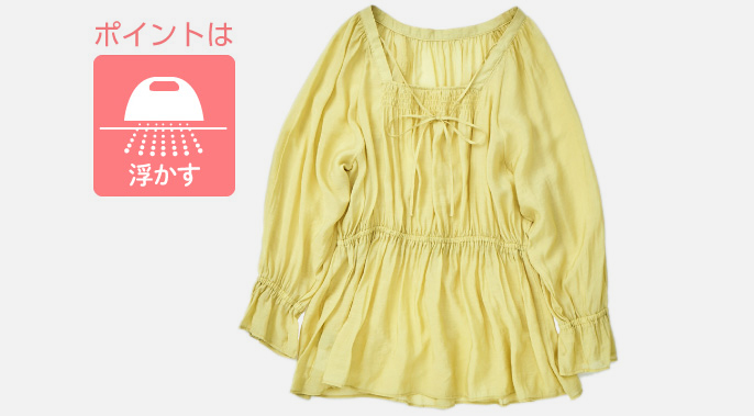 ポイントは浮かす