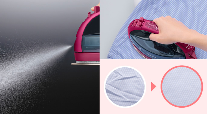 マイクロスプレーでガンコなシワを伸ばす