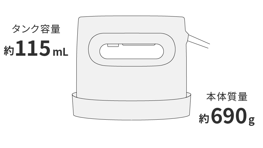 大容量なのに軽量・コンパクト