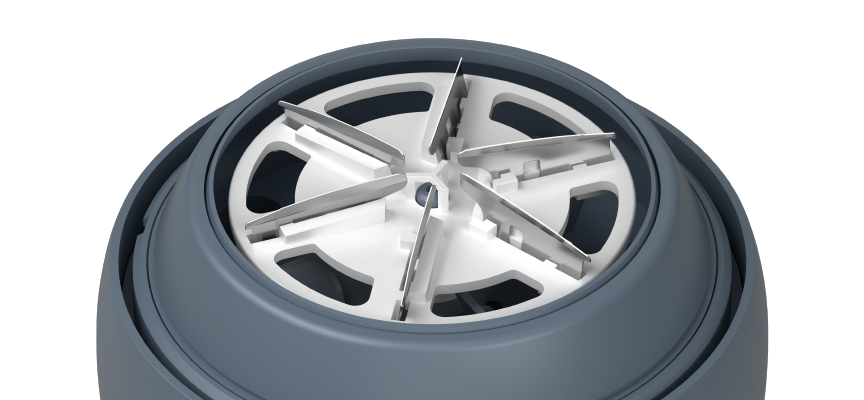 6枚刃でしっかりカット