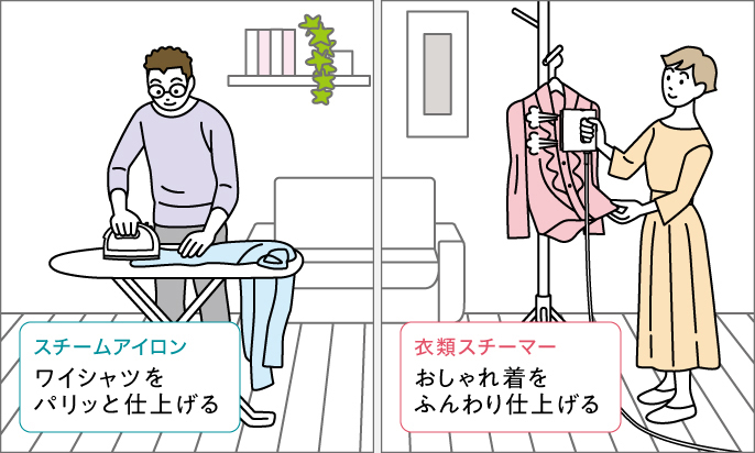 【スチームアイロン】ワイシャツをパリッと仕上げる【衣類スチーマー】おしゃれ着をふんわり仕上げる