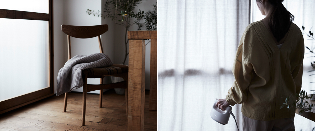 衣類スチーマーで、暮らしを整える イメージビジュアル