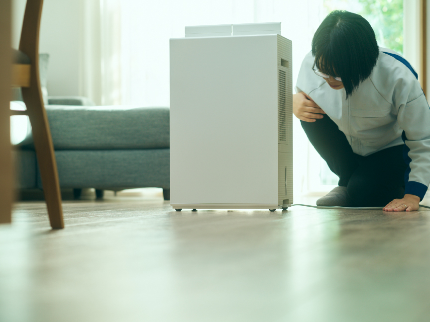 「Panasonic Quality 衣類乾燥除湿機　ものづくりのこだわり」ページの画像です。