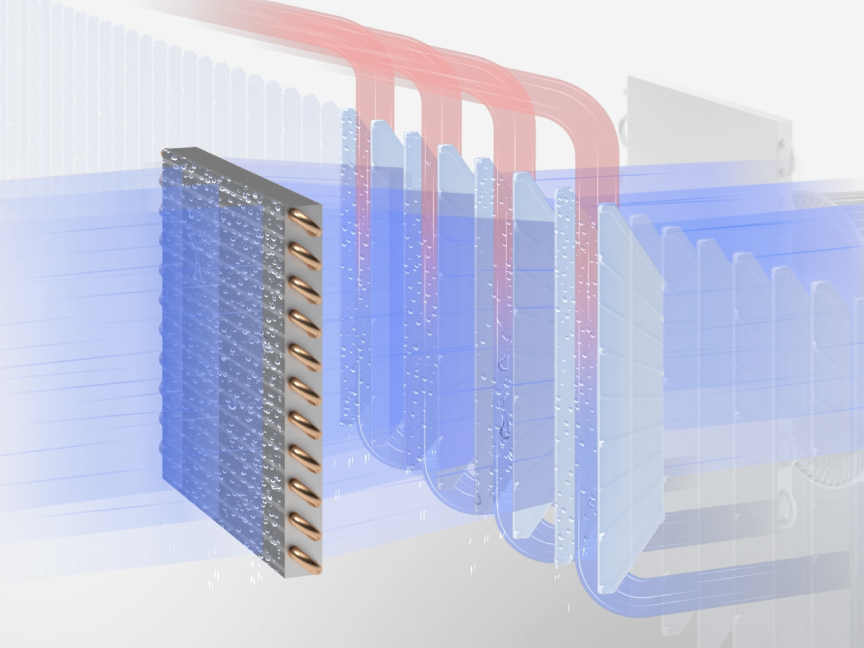 エコ・ハイブリッド方式の構造の画像です。特長ページ「エコ・ハイブリッド方式」の画像です。