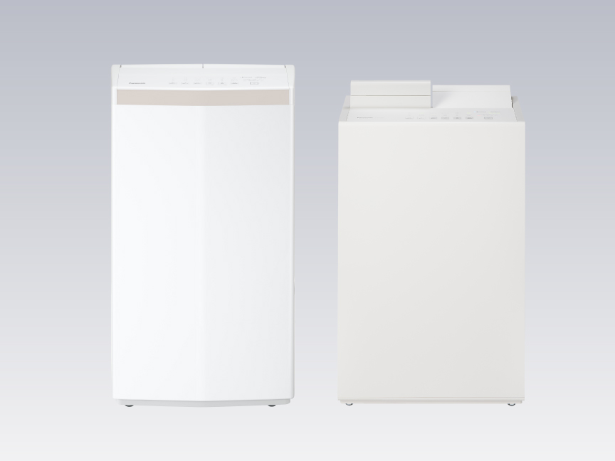 除湿機が2台並んでいます。「衣類乾燥除湿機の選び方」ページの画像です。