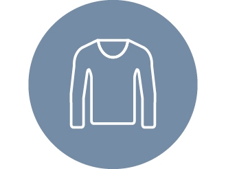 長袖肌着のイラストです