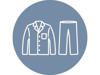 パジャマ上下のイラストです