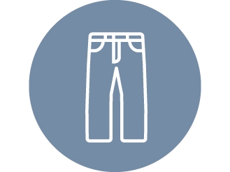 綿パンツのイラストです