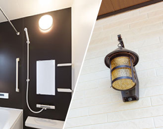 画像：密閉型器具、断熱材施工器具、屋外器具、すべてに対応