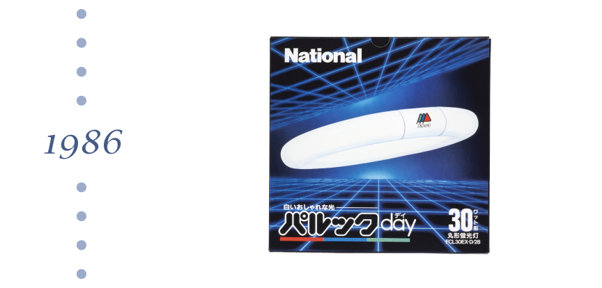 1986年 パルック蛍光灯「パルックday」発売