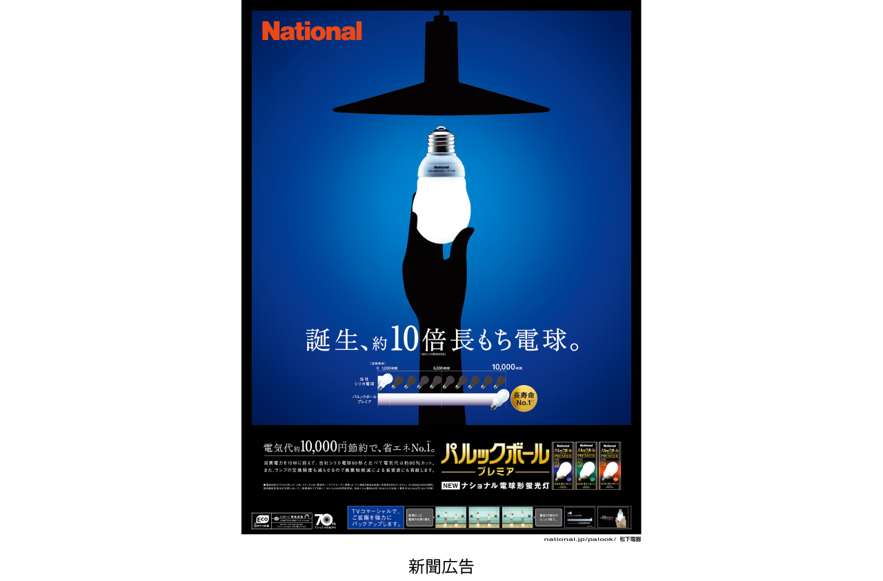 2006年 電球形蛍光灯「パルックボールプレミア」　新聞広告