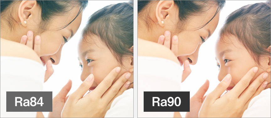 画像：Ra84とRa90の比較