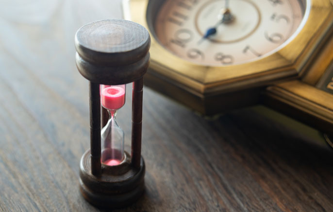 写真：砂時計