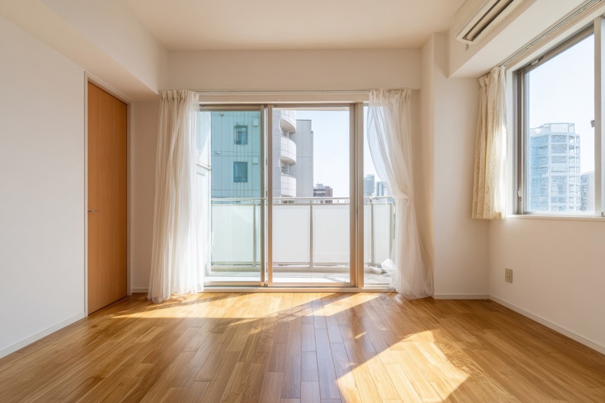 写真：部屋の窓から陽光が差し込んでいるイメージ