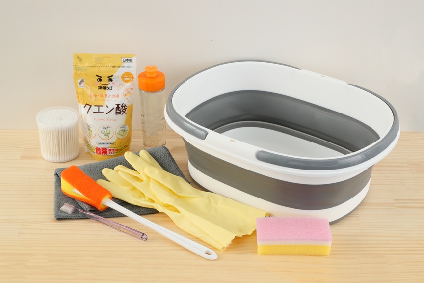 写真：加湿器の掃除用具の画像