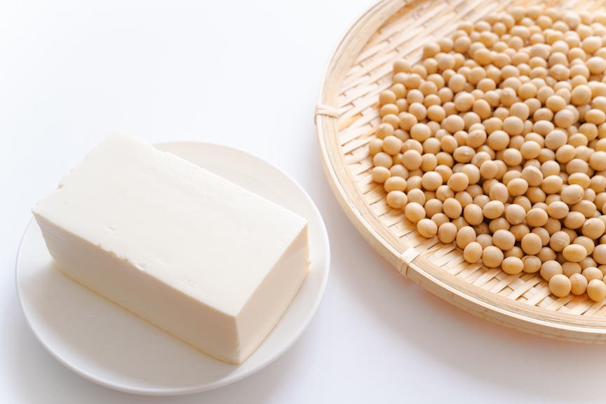 写真：大豆と豆腐