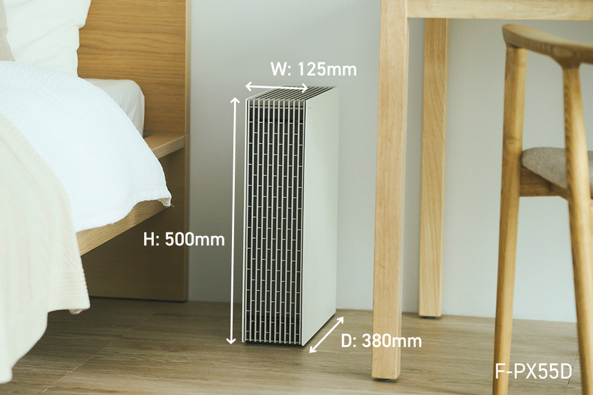 フォトギャラリー：空気清浄機08 F-PX55D本体外形寸法