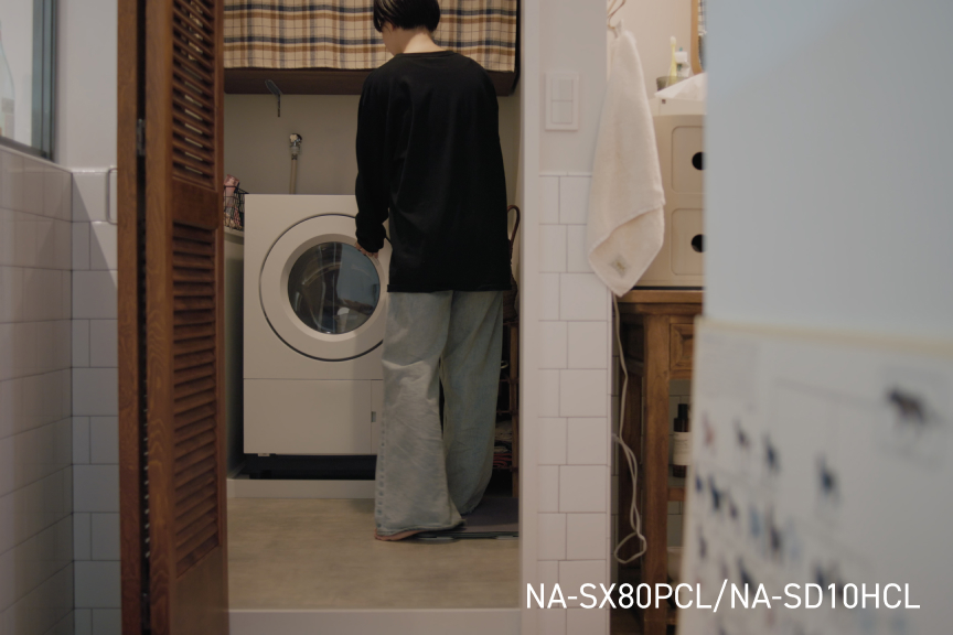 フォトギャラリー：ななめドラム洗濯乾燥機01 　使用イメージ
