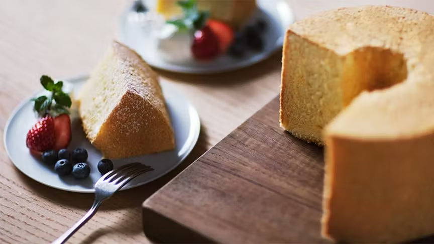 シフォンケーキの写真