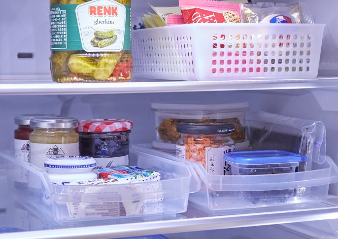 冷蔵庫庫内の食品収納イメージ