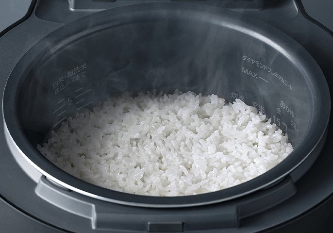 写真：炊きたてのご飯のイメージ