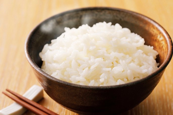 写真：炊いた無洗米のイメージ