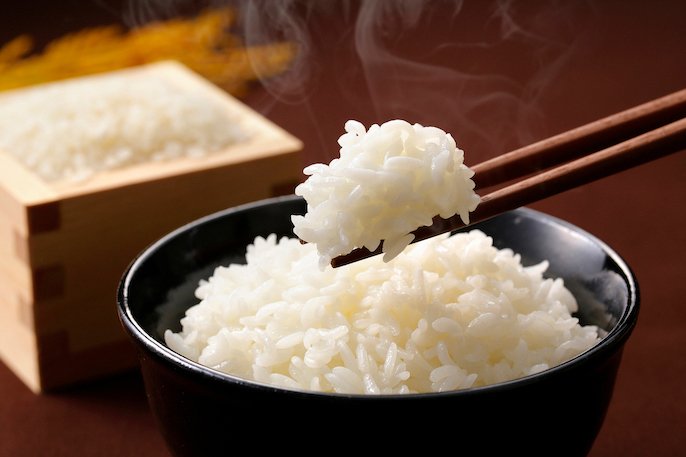 写真：炊いた無洗米のイメージ