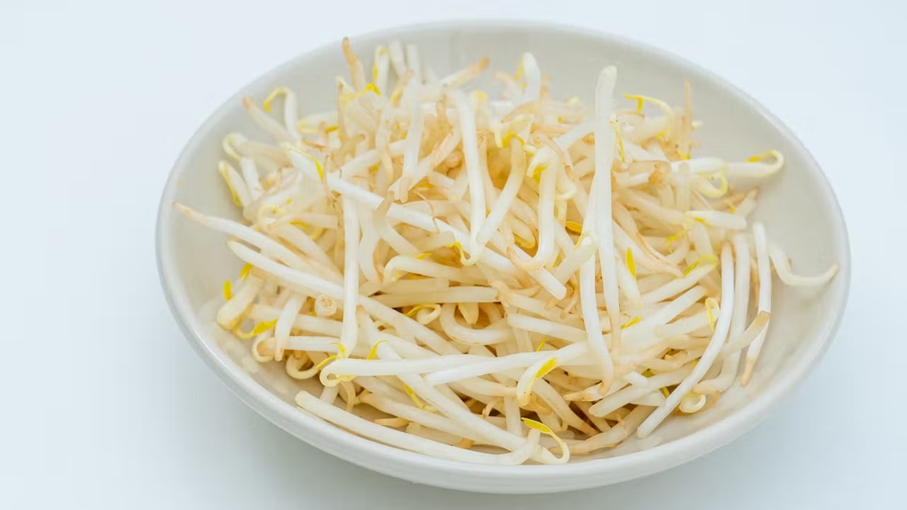 レンジで加熱したもやし