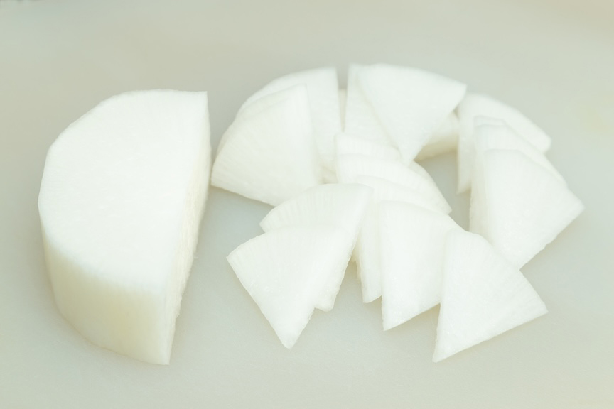 写真：カットした大根