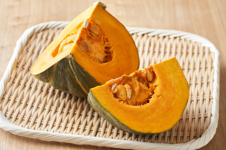 写真：カットしたかぼちゃ