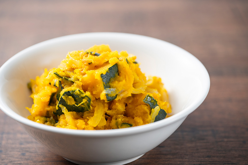 写真：ゆでたかぼちゃ