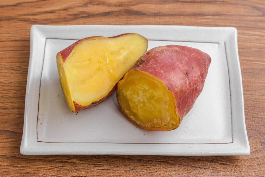 写真：加熱したさつまいも