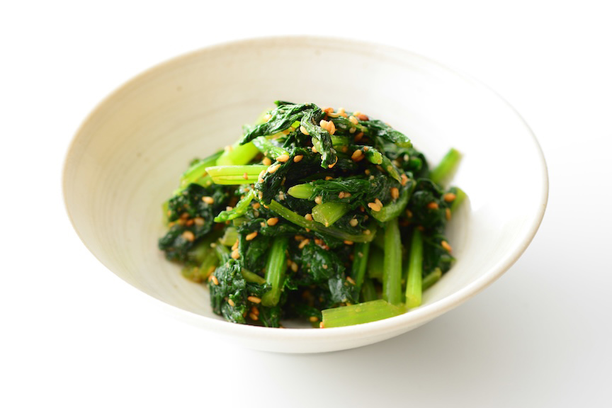 写真：ほうれん草の胡麻和え