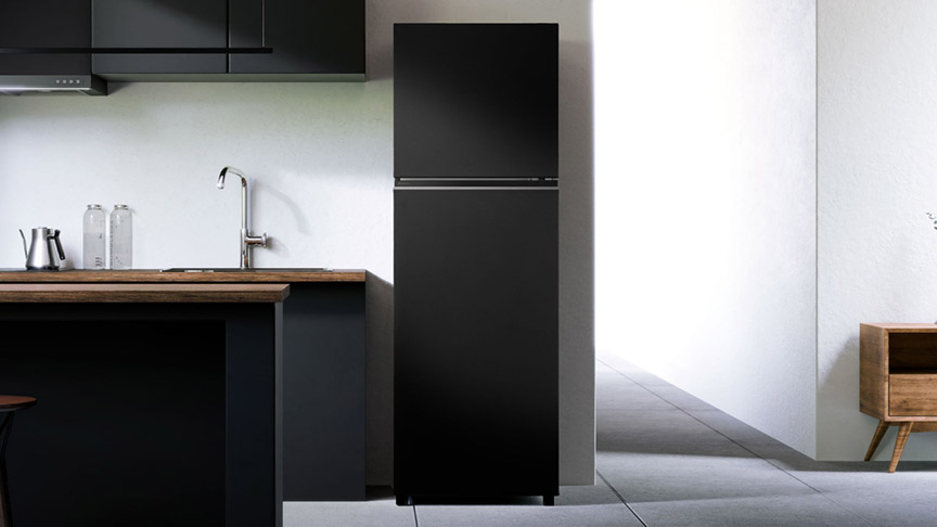 一人暮らしサイズの冷蔵庫の写真