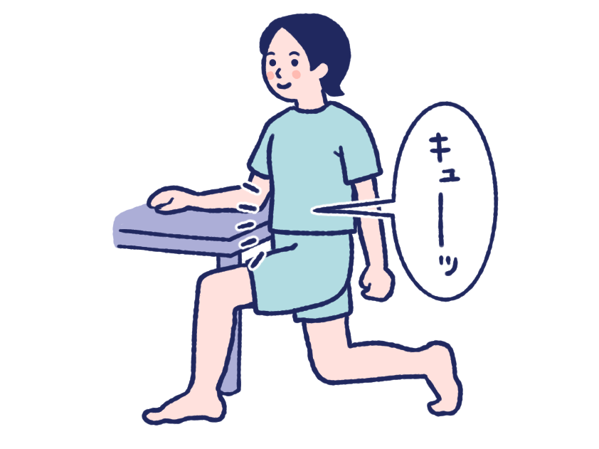 ランジをしている女性