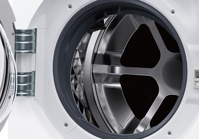 写真：ドラム式洗濯機の洗濯槽