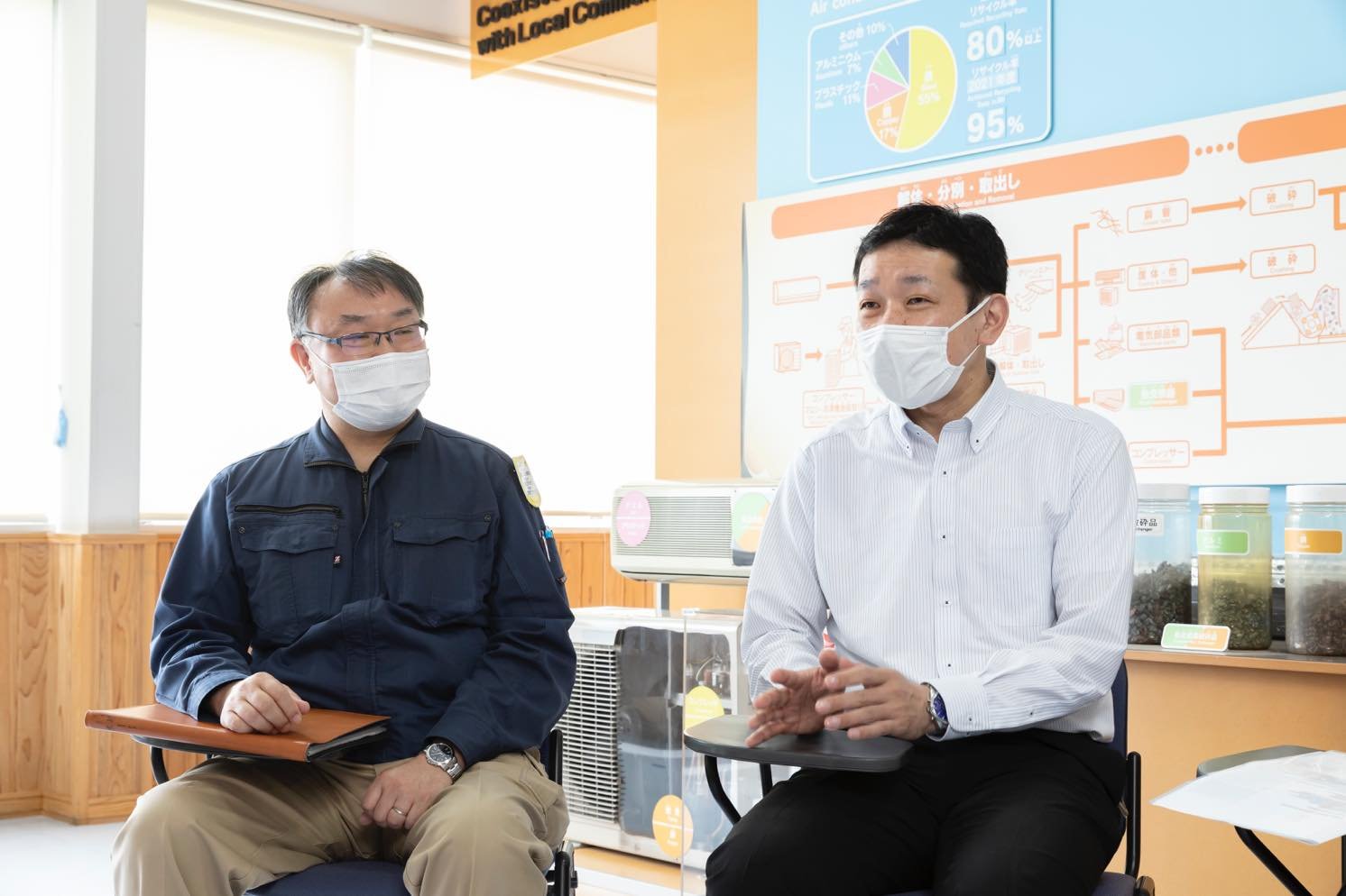 大坪達弘と小島厳が話している写真