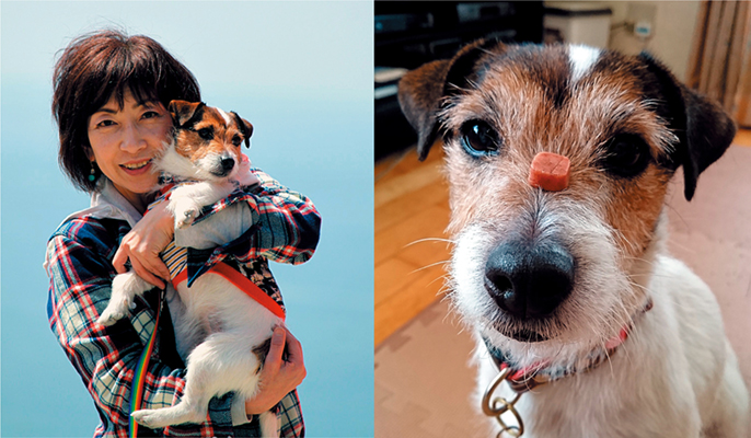 写真：林里花さん・ビスコちゃん
