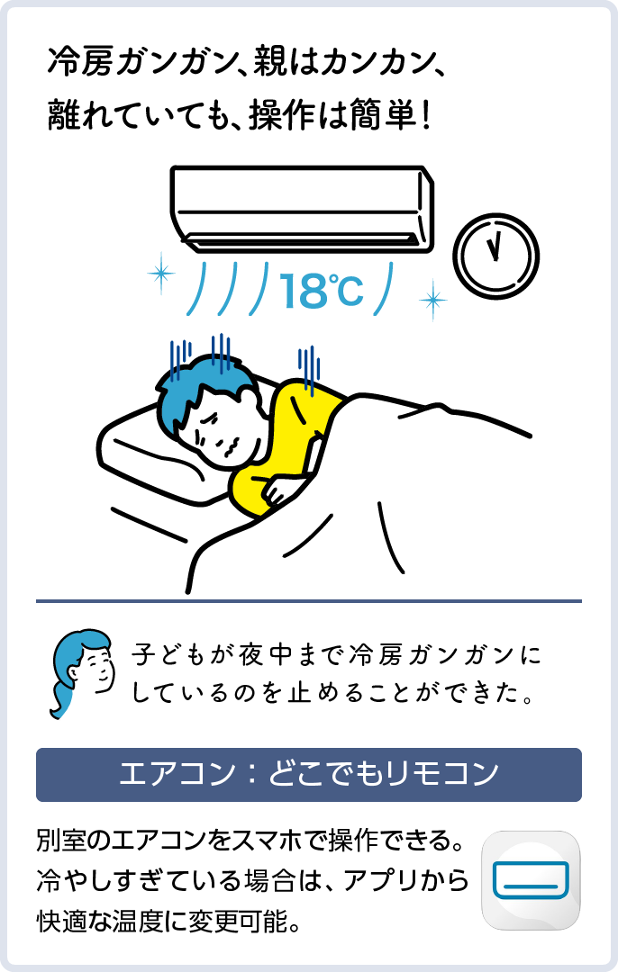 製氷機能も子どもの部活を 支えてくれる　冷蔵庫：お知らせ機能