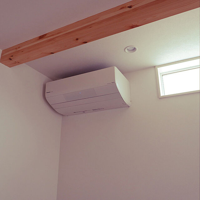 イメージ：部屋に設置されたエアコン