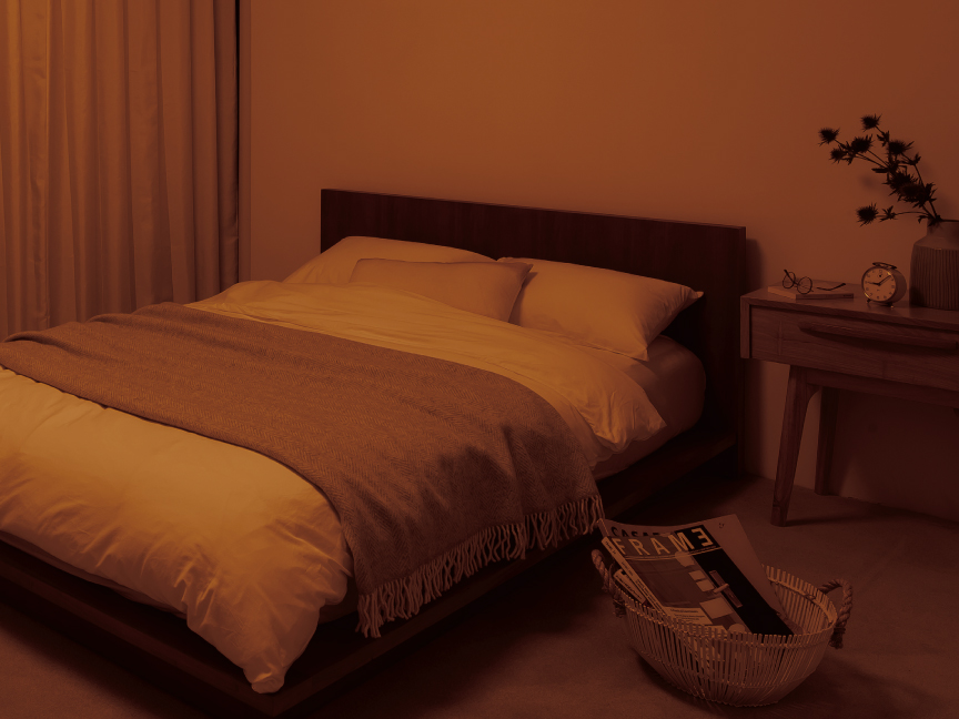 LEDシーリングライトをお部屋から選ぶ「寝室」へのリンク