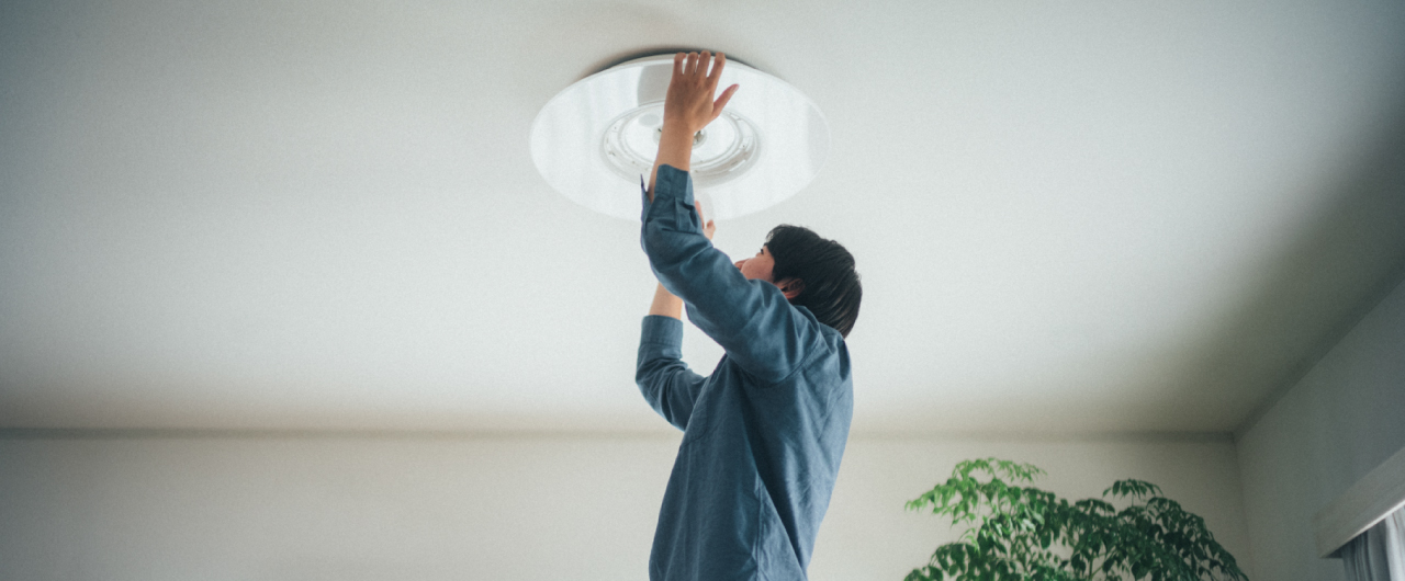 LEDシーリングライトの取り付け方法