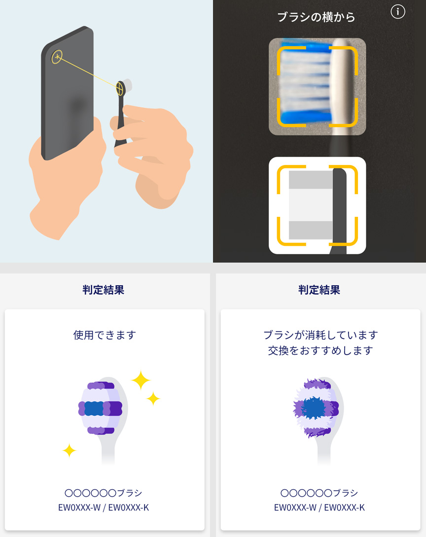 ドルツアプリ搭載「ブラシチェッカー」​