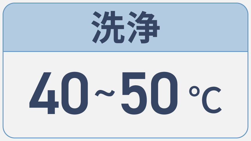 洗浄40～50℃
