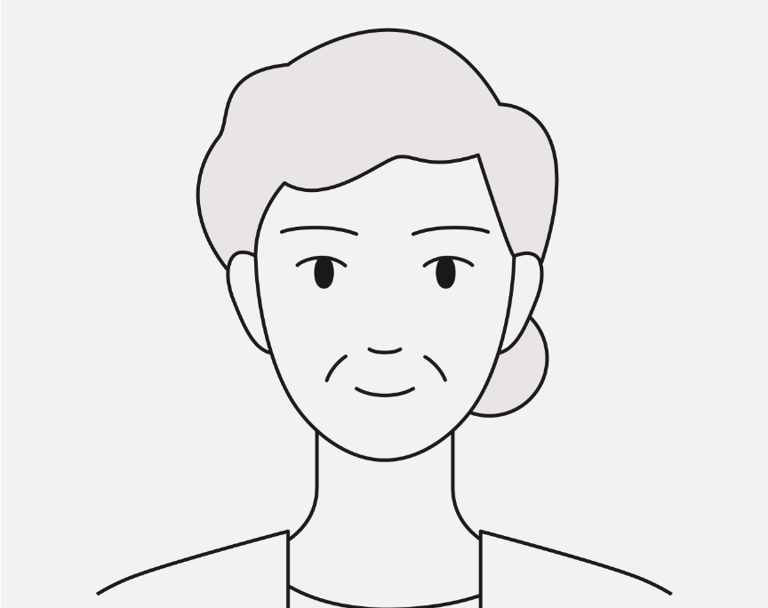 女性のイラストです。