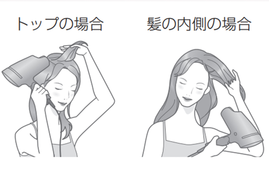 ナノケアドライヤーの説明画像です