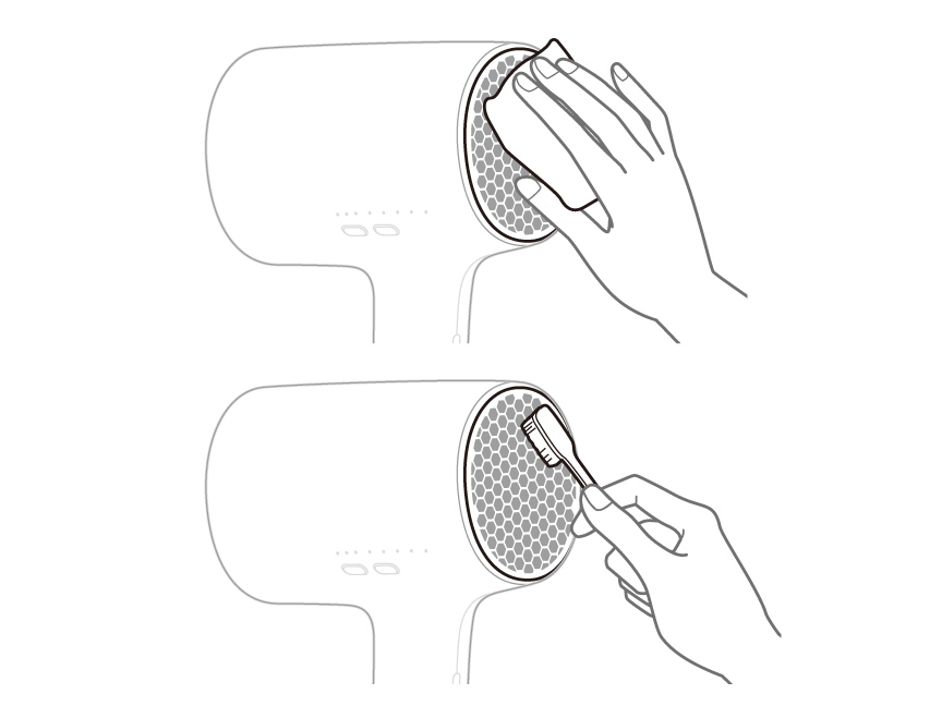 ドライヤーの説明画像です