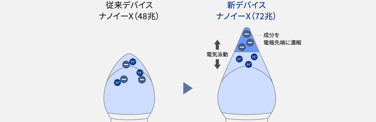 電極先端部の概略図