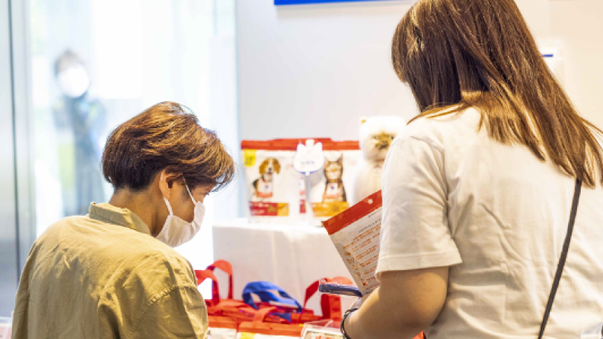 日本ヒルズ・コルゲート様のブースの様子です。