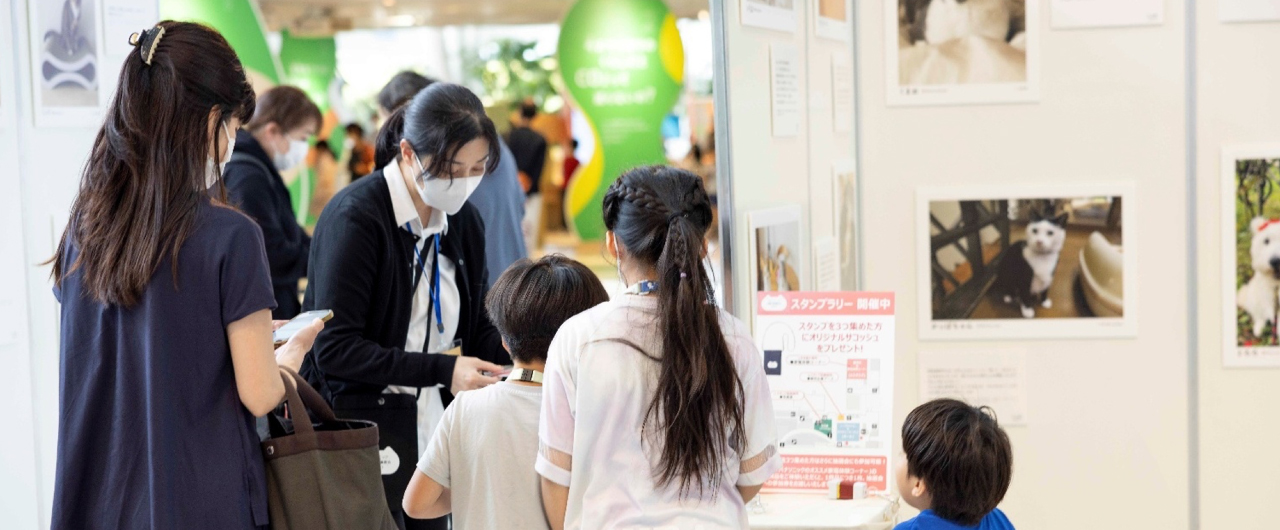 スタンプラリーの様子です。